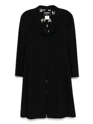CHANEL Pre-Owned 2005 ツイードコート | ブラック | FARFETCH JP