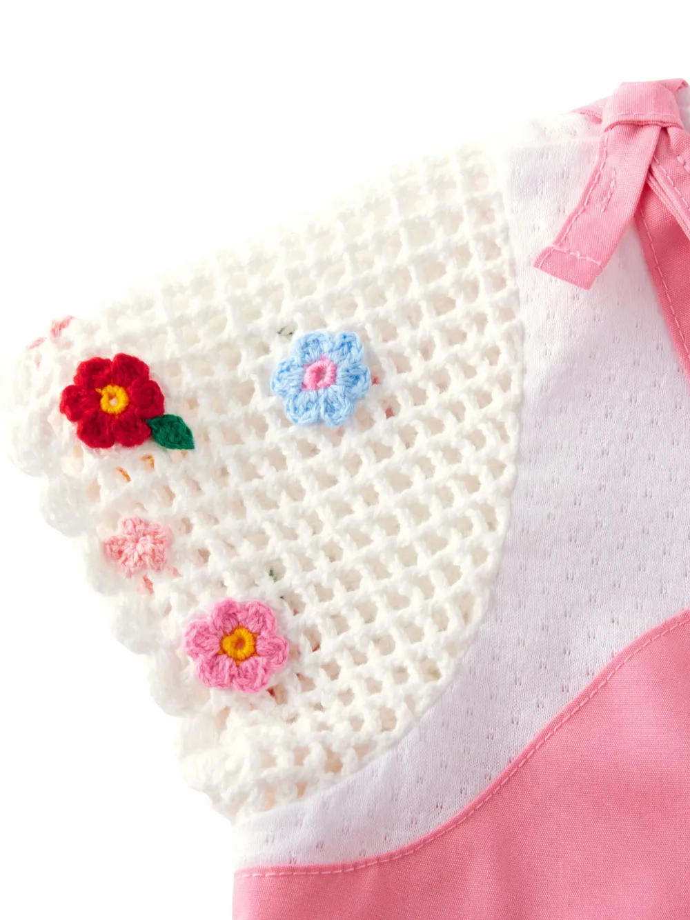 Miki House Jurk met konijnenpatroon Roze