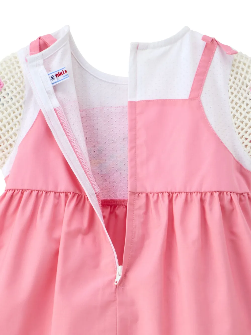 Miki House Jurk met konijnenpatroon Roze