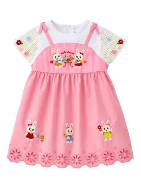 Miki House rabbit-motif dress