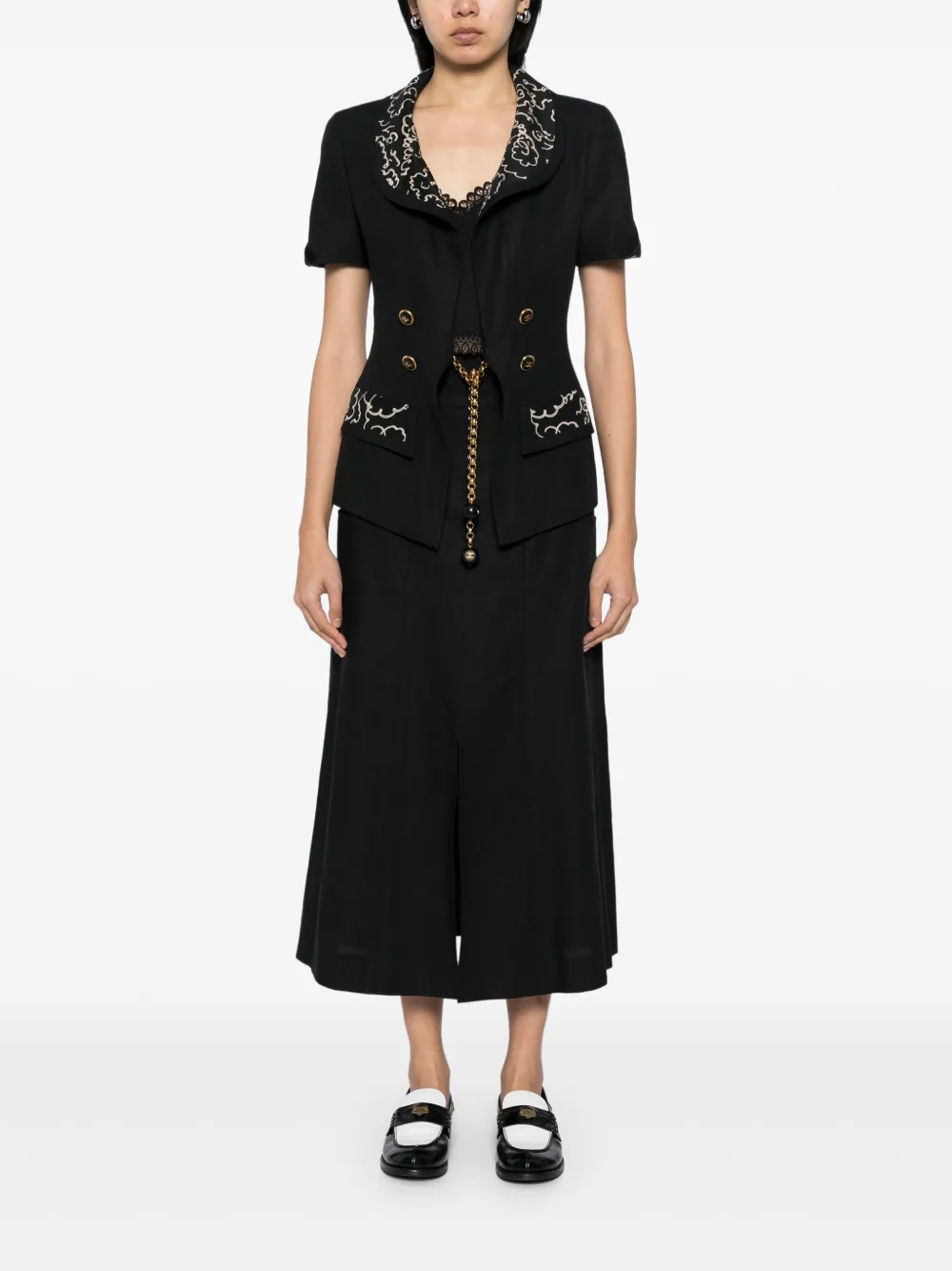 CHANEL Pre-Owned Tailleur con gonna 1993 | Image 2