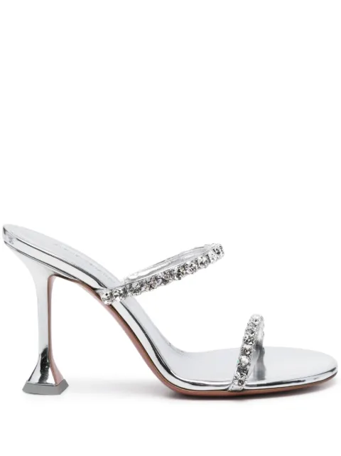 Amina Muaddi mules Gigi con tacón de 95mm