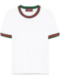 Gucci Wen-trim ribbed T-shirt - White