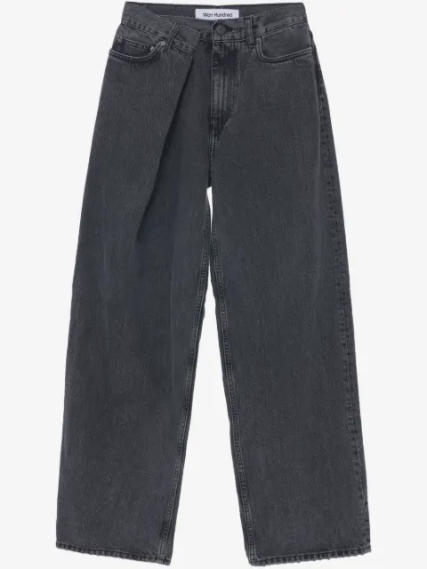 Won Hundred pantalon à détails plissés