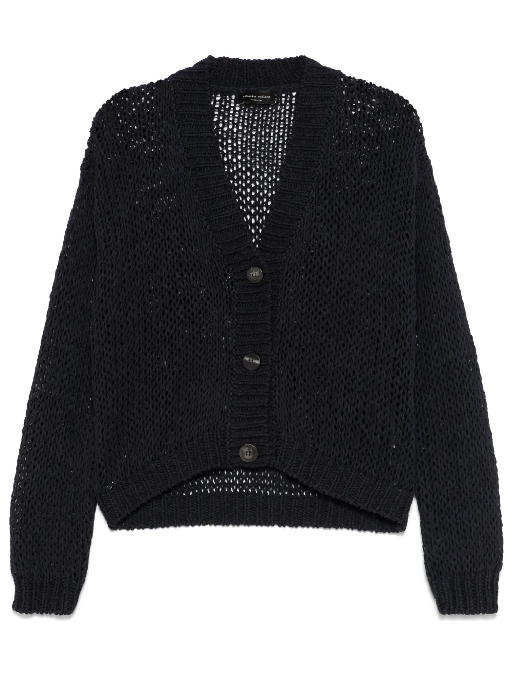 open-knit cardigan