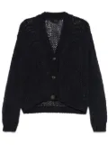 Roberto Collina open-knit cardigan - Blue