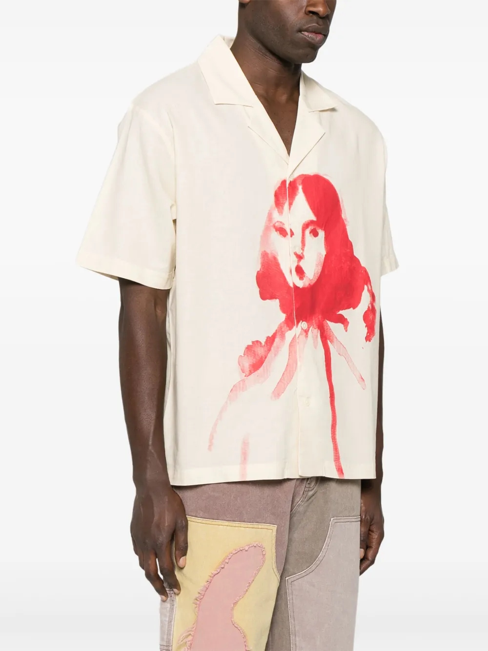 KIDSUPER FACE-PRINT SHIRT