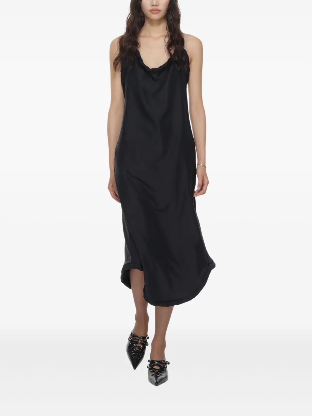 carven silk dress Carven Silk Dress In 黑色