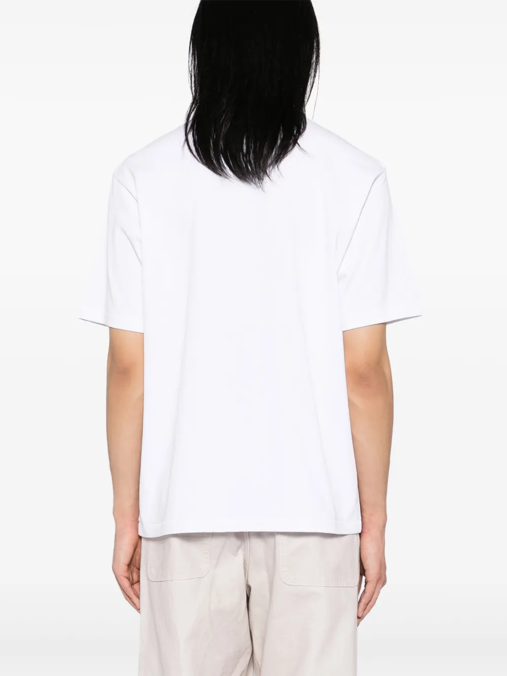 A BATHING APE College T-shirt Wit
