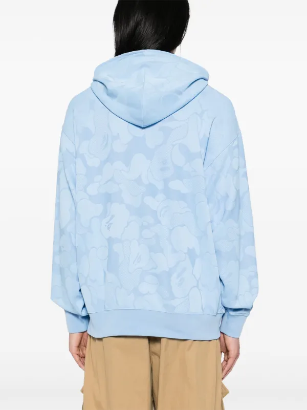 A BATHING APE® カモフラージュ ジップパーカー | ブルー