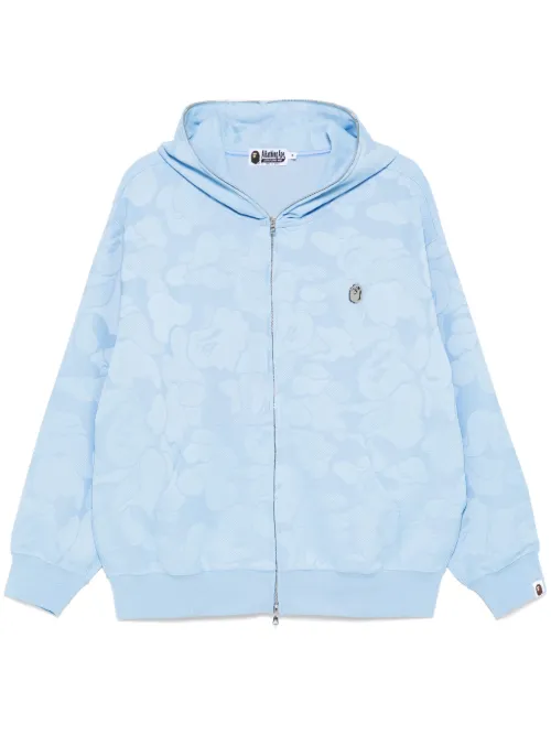 Hoodie zippé à motif camouflage en jacquard - A BATHING APE® - Modalova