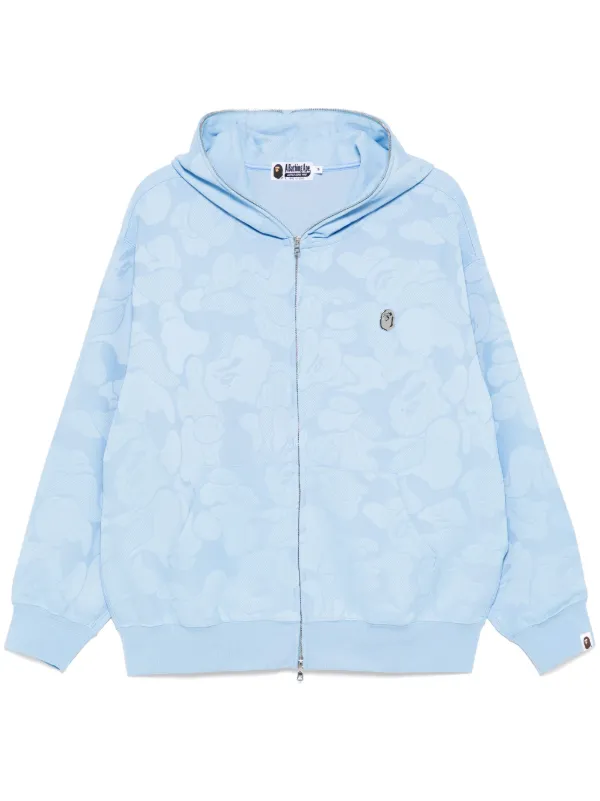 A BATHING APE® カモフラージュ ジップパーカー | ブルー