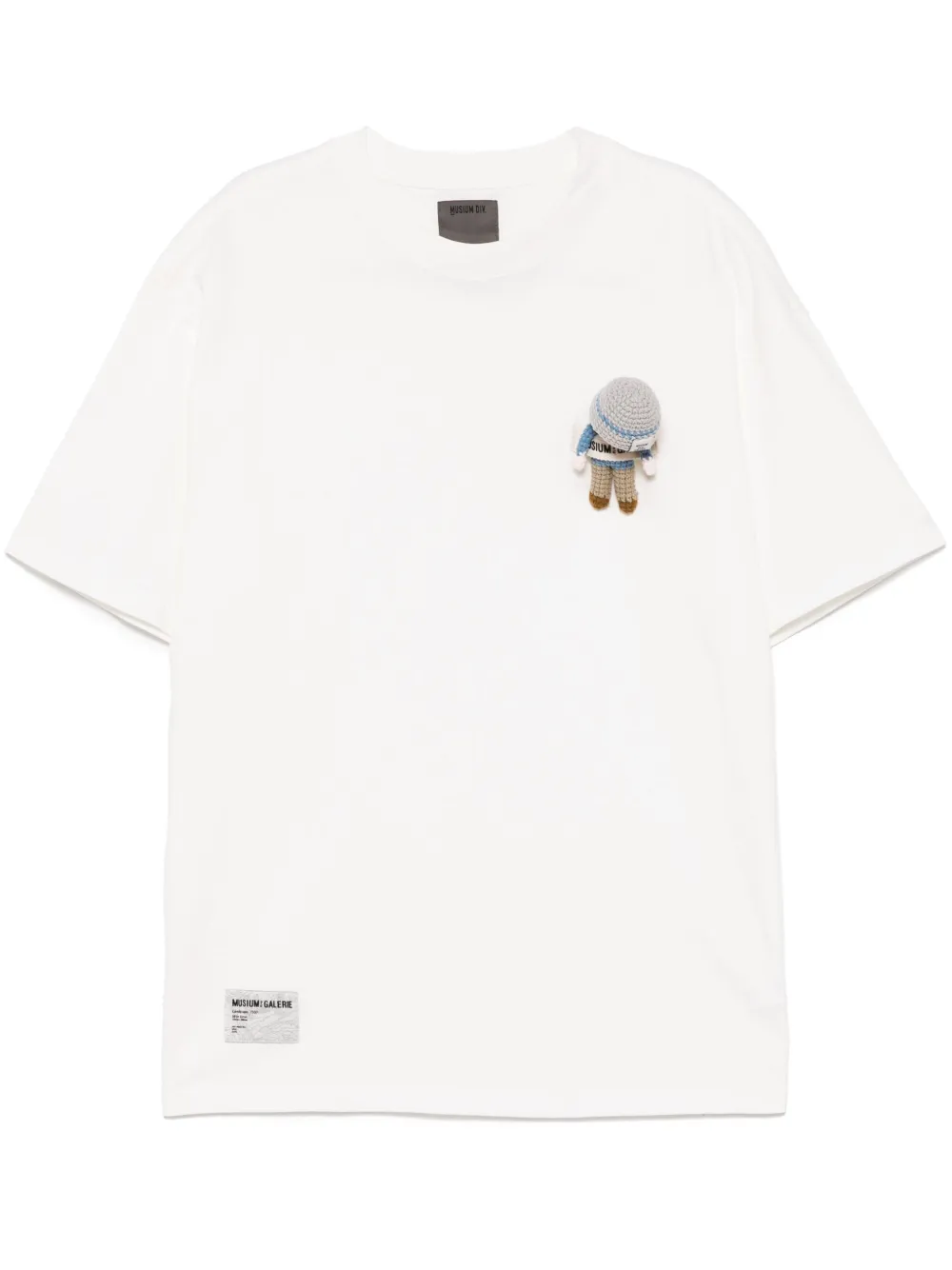 Musium Div. T-shirt met ronde hals Beige