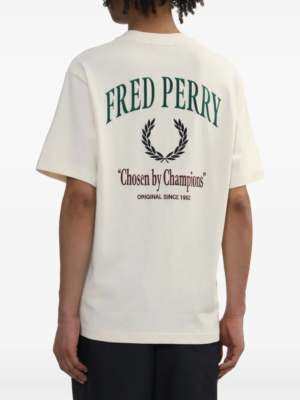 Fred Perry Katoenen T-shirt Wit