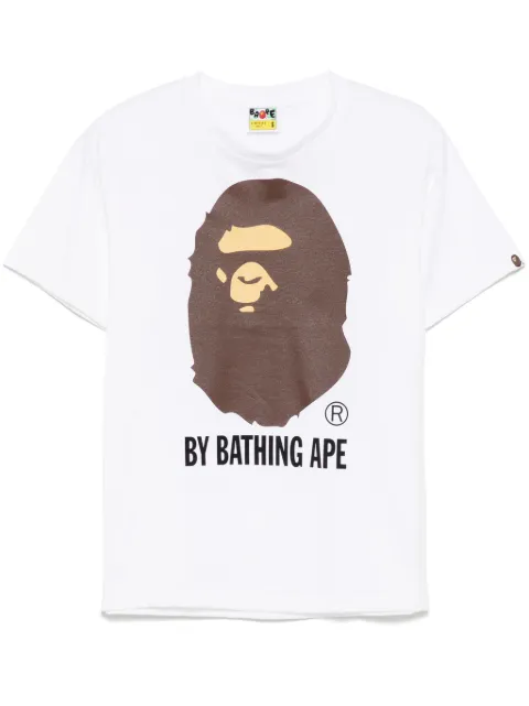 A BATHING APE® playera con logo estampado