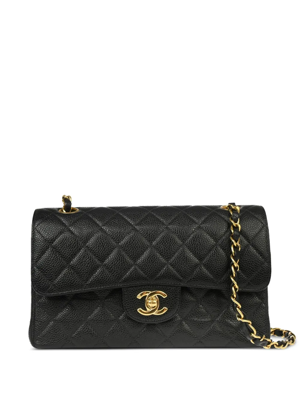 CHANEL Pre-Owned 2002 small Classic Double Flap shoulder bag | Black | Image 1