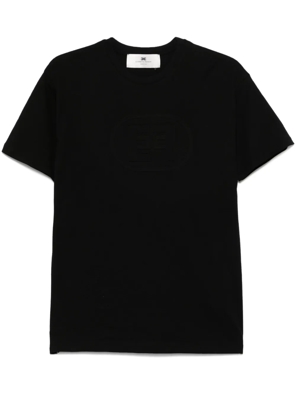 Elisabetta Franchi playera con logo en relieve | negro | Image 1