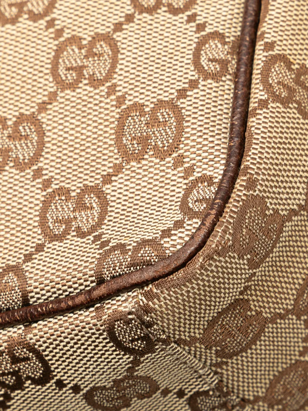Pre-owned Gucci 2000-2015 Gg Canvas Crossbody Bag In Brown