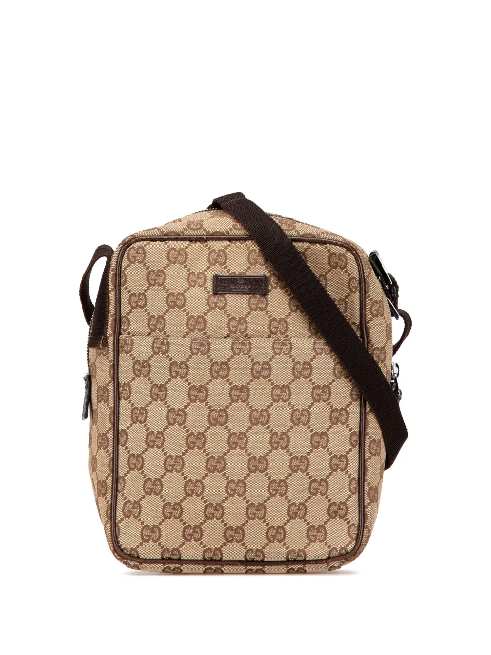 Gucci Pre-Owned 2000-2015 GGキャンバス ショルダーバッグ - ブラウン Gucci Pre-Owned 2000-2015 GGキャンバス ショルダーバッグ - ブラウン