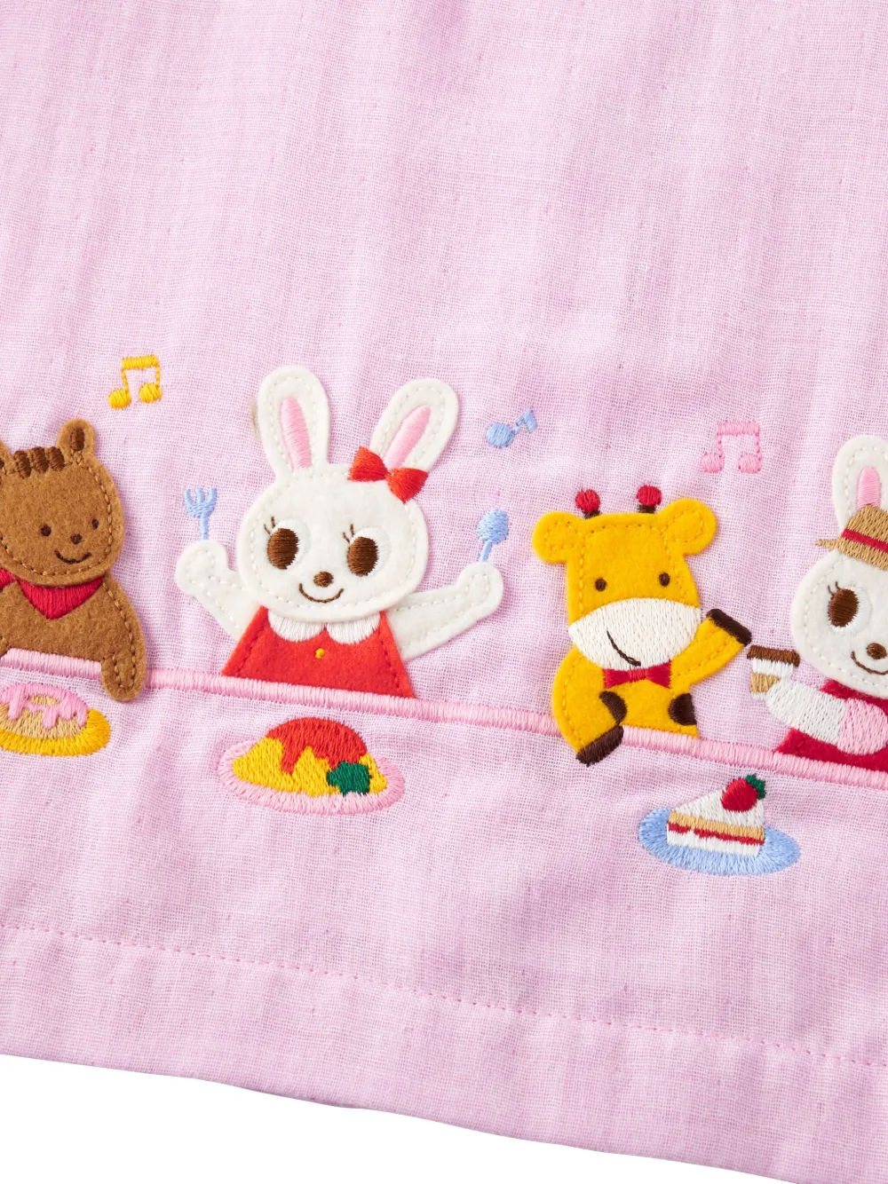 Miki House Jack met konijnenpatroon Roze