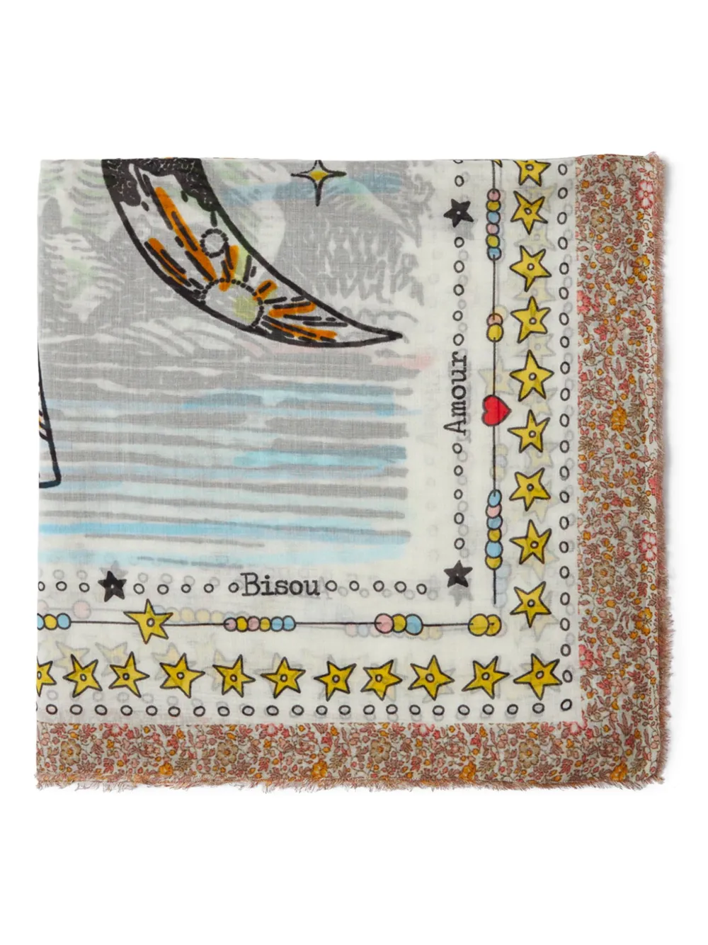 Faliero Sarti graphic-print scarf - Toni neutri
