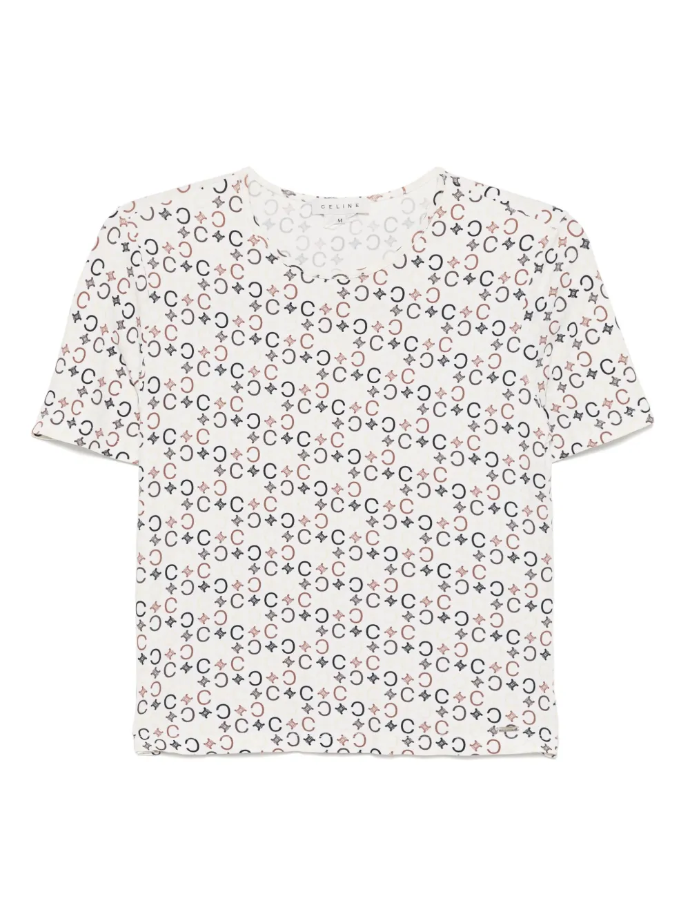 Céline Pre-Owned 1990-2000s C マカダム Tシャツ - ニュートラル Céline Pre-Owned 1990-2000s C マカダム Tシャツ - ニュートラル