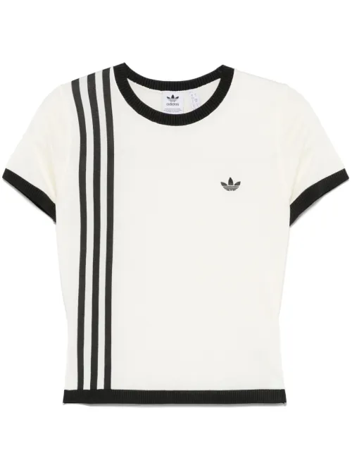 T-shirt en maille à bandes signature - adidas - Modalova