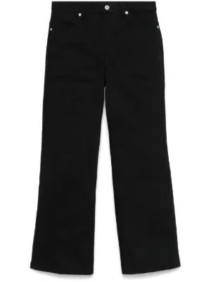 【関税込み】Jil Sander ブラック フレアパンツ Jil Sander フレアジーンズ | ブラック | FARFETCH JP