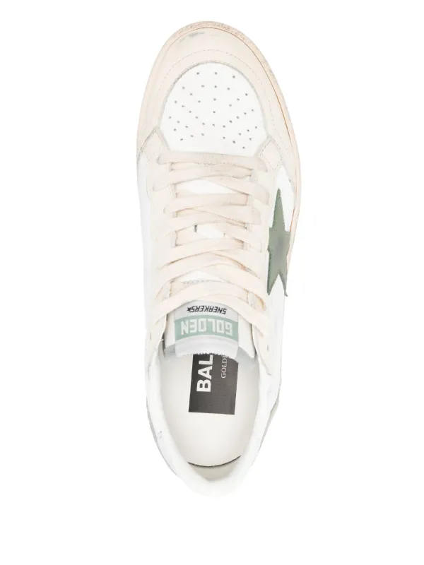 【送料&関税込】Golden  Ball Star Sneakers Ball Star leather sneakers in white - Golden Goose | Mytheresa