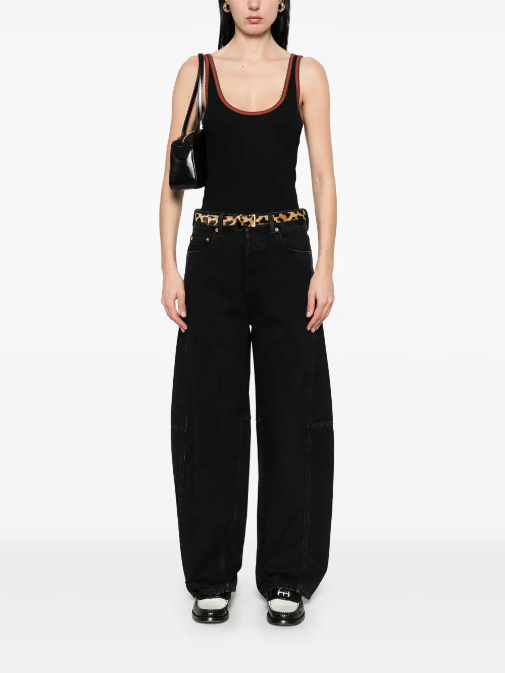 Gucci Jeans met toelopende pijpen - Zwart
