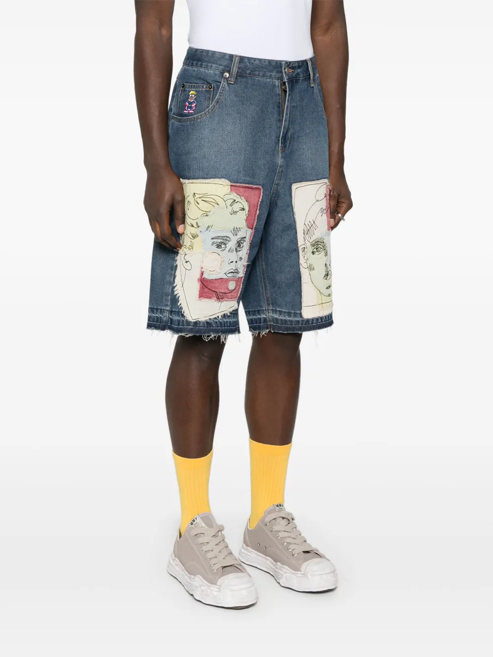 KidSuper Shorts met patch Blauw