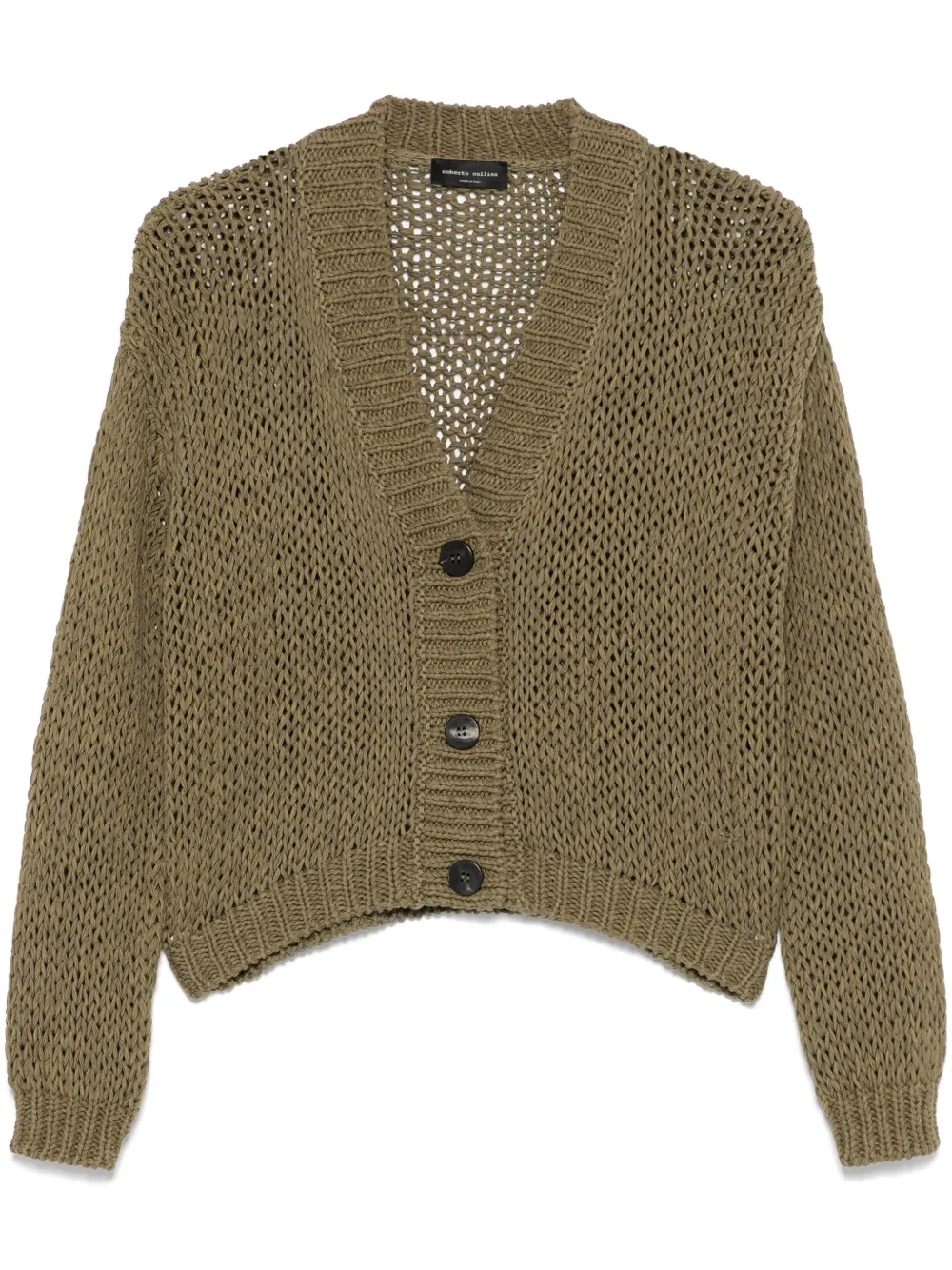 open-knit cardigan