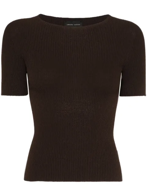 Roberto Collina fine-ribbed T-shirt