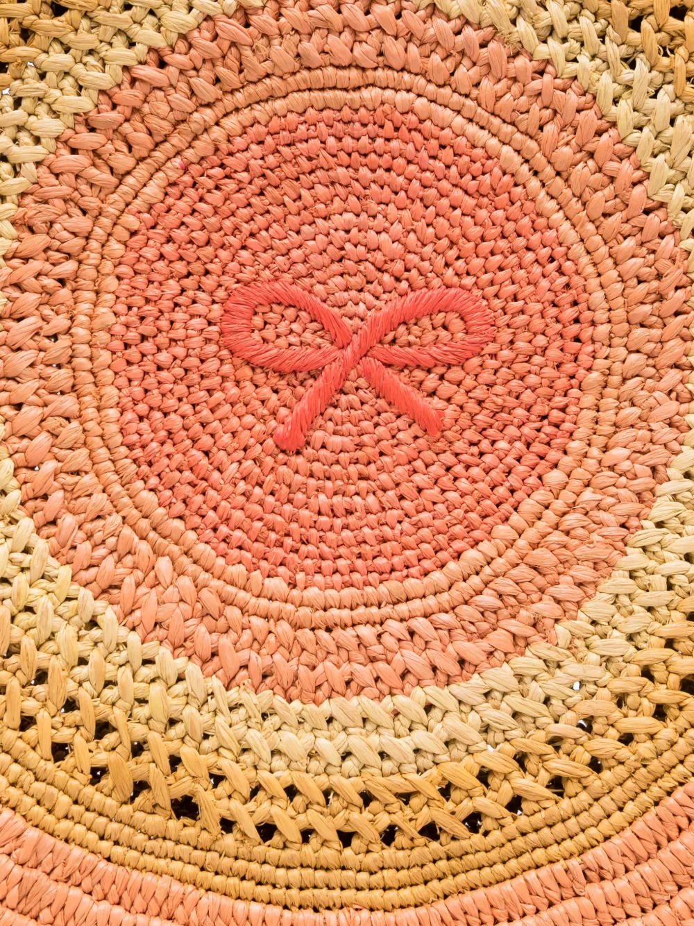 Anya Hindmarch Ronde shopper met strik Oranje