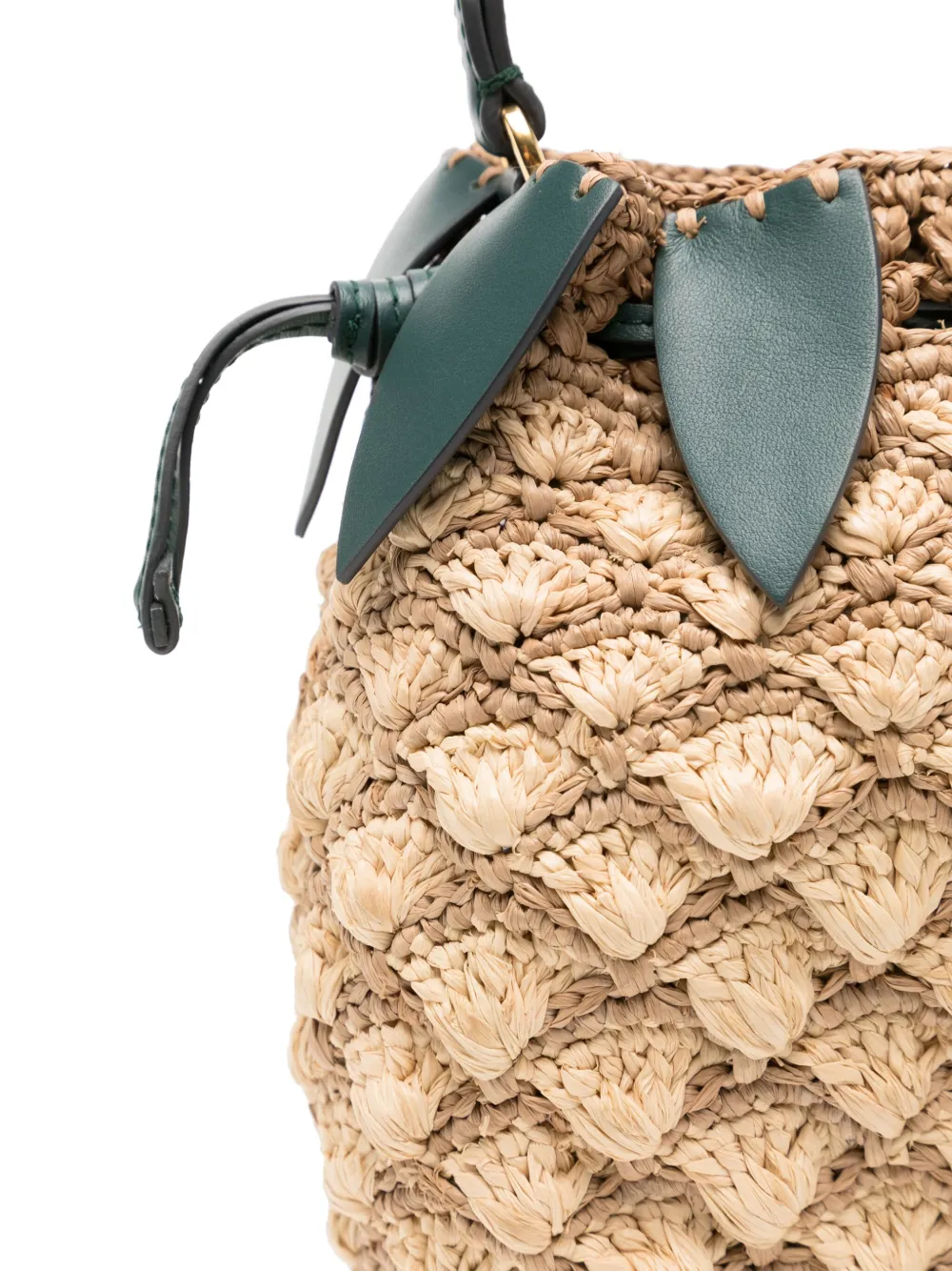 Anya Hindmarch Pineapple tas met gesp Beige