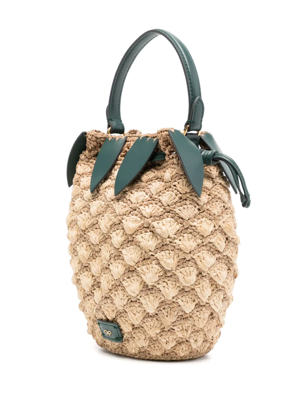 Anya Hindmarch Pineapple tas met gesp Beige