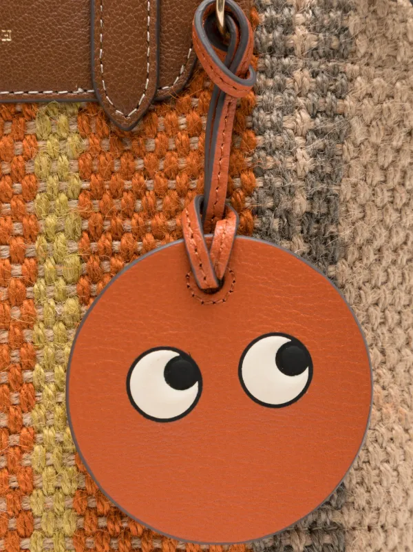 ANYA HINDMARCH★+ Maison Bengal レザートリム トートバッグ Anya Hindmarch Mini Maison Bengal Beach Bag | Neutrals