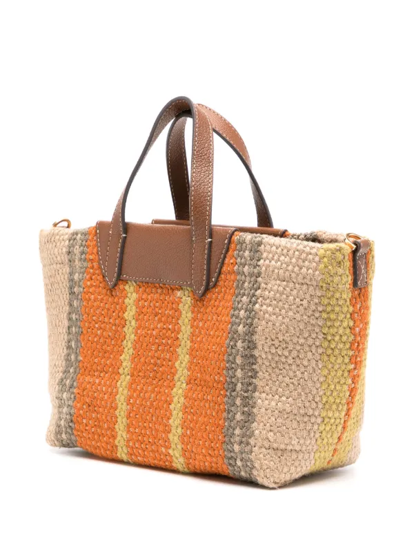 Anya Hindmarch Mini Maison Bengal Beach Bag | Neutrals