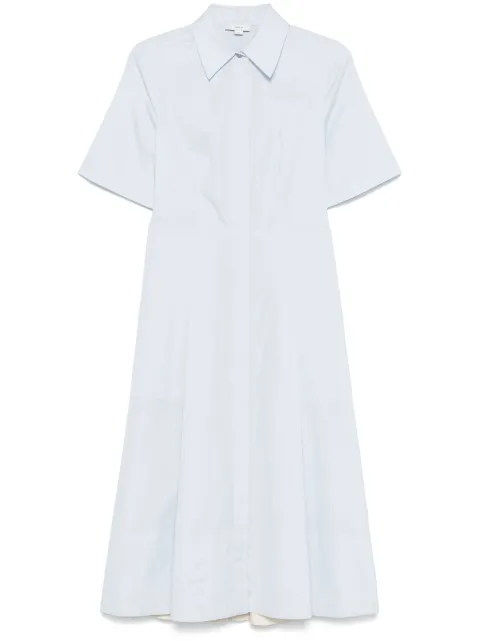 Vince canvas-tape cotton midi dress
