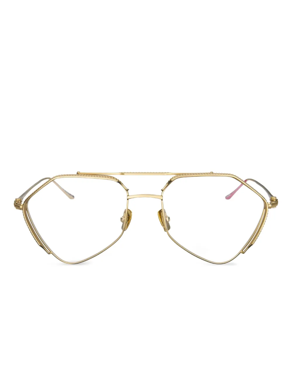 Vysen Eyewear The Thone geometric-frame glasses - Oro