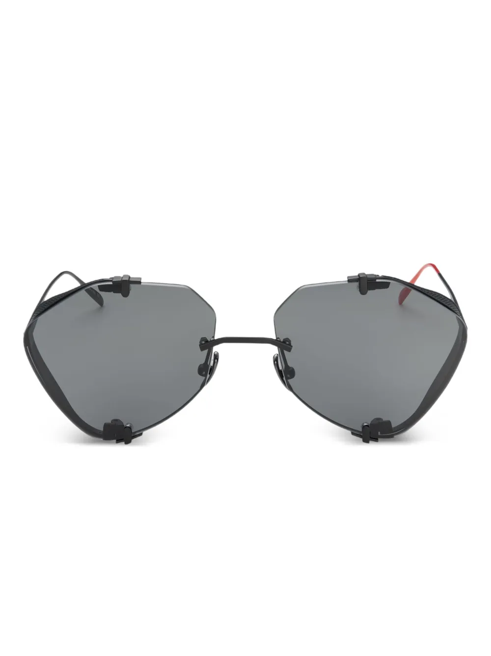 Vysen Eyewear The Khoid geometric-frame sunglasses - Nero