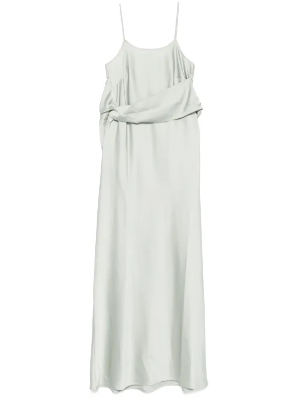 D.Exterior Satin Gown | Green | FARFETCH GE