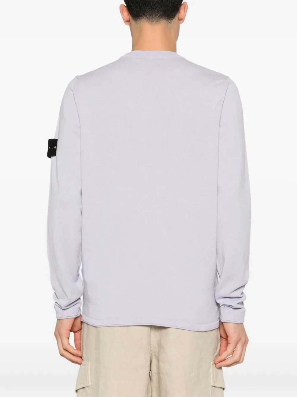 Stone Island Trui met Compass-logopatch Paars
