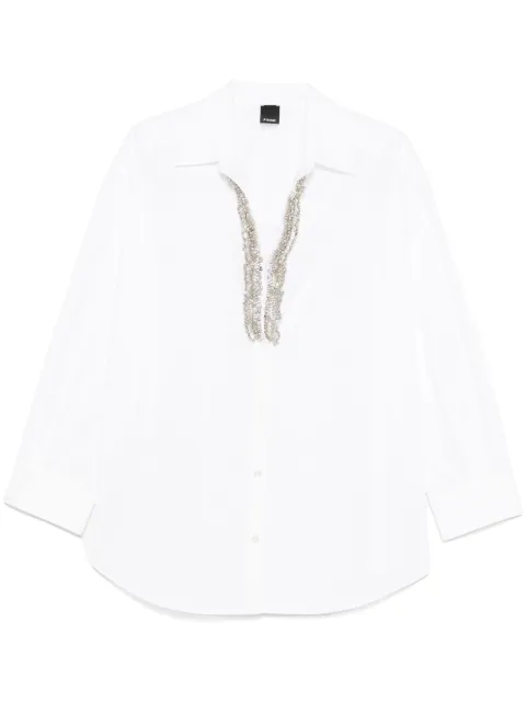 PINKO rhinestone-embellished shirt