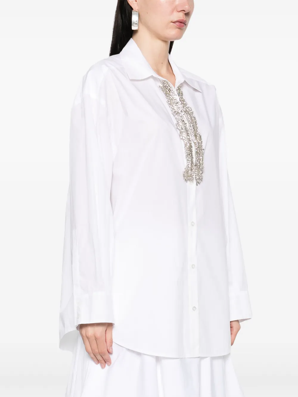 PINKO Blouse verfraaid met stras Wit
