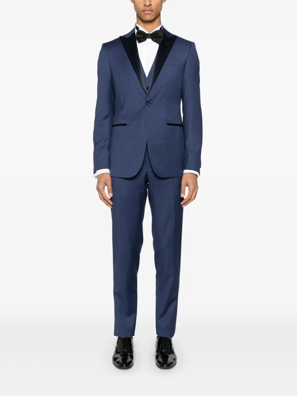 Corneliani Pak met satijnen revers - Blauw