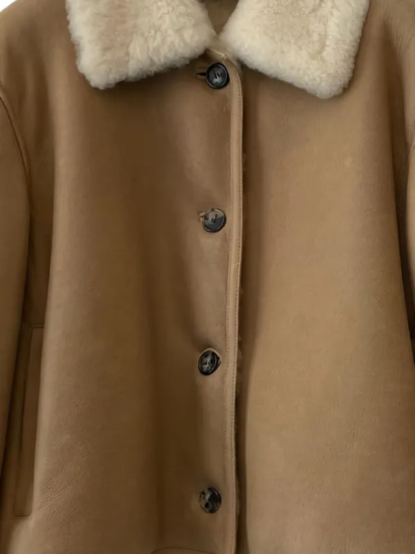 LOEWE シアリングカラー ジャケット | ブラウン | FARFETCH JP