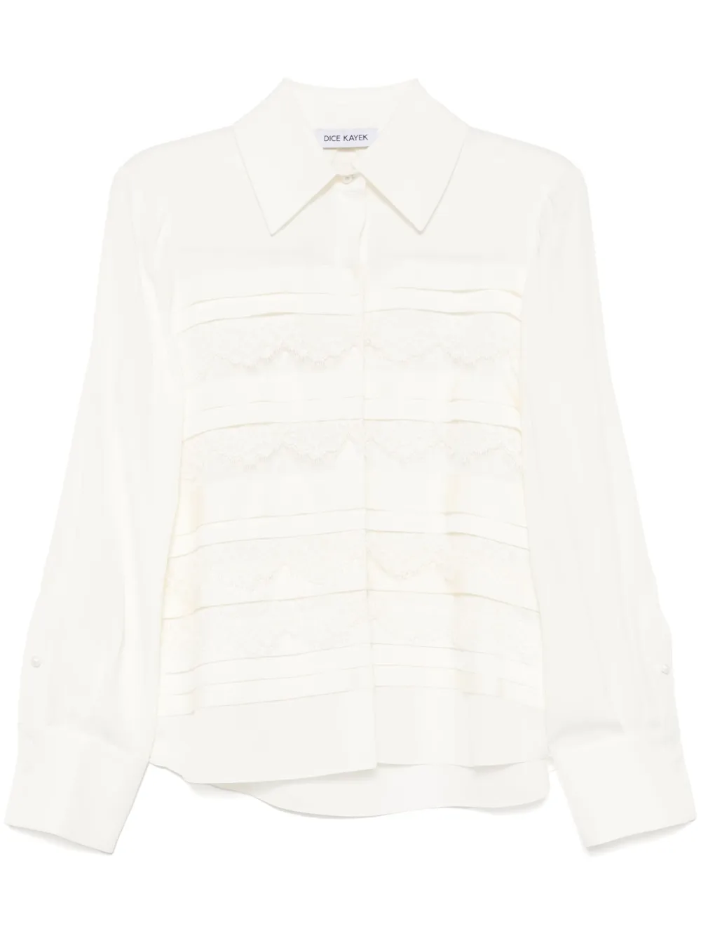 Dice Kayek camisa de seda | blanco | Image 1
