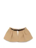 Dice Kayek structured skirt belt - Brown