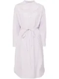 Yves Salomon buttoned shirt dress - Purple